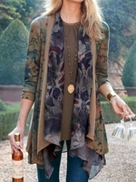 Langarm Baumwolle lässig Jacken