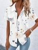 Lässig Geblümt Sommer Polyester Mikroelastizität Täglich Bestseller Regelmäßig Regelmäßig Shirts für Damen