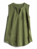 Modetalente 1 Armeegrün Blau Schwarz Lila Damen Muskelshirt V-Ausschnitt Polyester Lässig Unifarben Muskelshirt