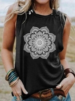 Modetalente Gestreift 1 Schwarz Damen Muskelshirt Rundhals Lässig Jersey Täglich Gestreift Muskelshirt