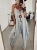 Modetalente Jumpsuits für Damen Graublau Lila Khaki 1 Kostüme