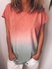 Modetalente Kurzarm 1 Rot Rosarot Lila Himmelblau Eisblau Grün Gelb Damen T-Shirts Lässig Polyester Rundhals Text Briefe T-Shirts