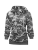 Modetalente Langarm 1 Armeegrün Damen Kapuzenpullover Baumwollgemisch Lässig Kapuze Alltag Kapuzenpullover