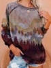 Modetalente Langarm 1 Rosarot Damen Sweatshirts Polyester Rundhals Lässig Print Lässig Sweatshirts