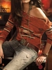 Modetalente Long Sleeve 1 Orange Blau Grau Grün Damen Oberteile Schulterfrei Lässige Kleidung Baumwoll-Oberteile