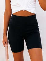 Unifarben Jersey Passen Leggings