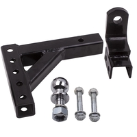 10inch Adjustable Trailer Drop Hitch Ball Mount Heavy Duty Tow 2inch Receiver Towing