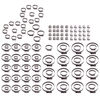 135x 1-Ohr Sortiment Schlauchschellen Edelstahl Schlauchklemmen Set KFZ 10-60mm