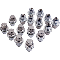 16 x Alloy Wheel Nut kompatibel für Land Rover L322 Discovery 3 4 5 Range kompatibel für Rover Sport neu
