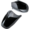 2 x Schwarz Spiegelkappen Außenspiegel kompatibel für BMW E81 E87 E88 E82 E90 E91 Pre-LCI