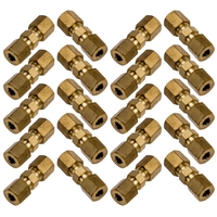 20x Bremsleitungsverbinder für Bremsleitung 4, 75 3/16“ ohne zu bördeln Verbinder