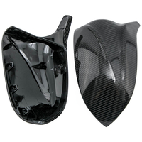 2x Carbon Fiber Spiegelkappen kompatibel für BMW X3 G01 X4 G02 X5 G05 X6 G06 X7 G07