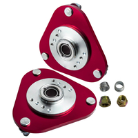 2x DOMLAGER FEDERBEINLAGER VORDERACHSE kompatibel für Toyota Celica 2000-2006 ROT