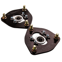2x Domlager kompatibel für Nissan S13 S14 S15 180SX 200SX 240SX Camber Plate Schwarz LMFDV