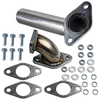35mm 38mm Edelstahl Motorauspuff Wastegate Turbolader Dump Tube Elbow Pipe