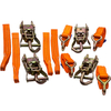 4 x 2T Spanngurt Reifengurt Radsicherungsgurte für Auto Transport PKW Norm 35 mm