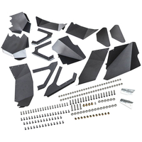 4Stk. Front+Heck Innenkotflügel-Liner Off Road kompatibel für Jeep Wrangler JK 4WD 07-2018