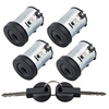 4x Schliesszylinder + 2x Schlüssel kompatibel für Fiat Scudo Bus kompatibel für Citroën Jumpy kompatibel für Peugeot