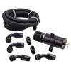 Alu Baffled 0.75L AN10 Motoröl-Auffangdose 3M Schlauchsatz Armaturen Universal