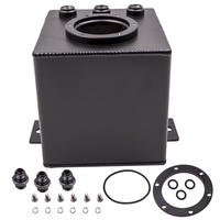 Aluminium Kraftstofftank Fuel Tank 2 Liter für Motorsport Rennwagen schwarz