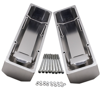 Aluminium Ventilabdeckung kompatibel für Chevy Small Block SBC 1958-1986 inkl. Schrauben