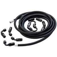 AN6-6AN Nylon Stahl geflochtene Ölkraftstoff Linie Schlauch End Adapter fittings