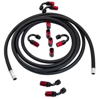 AN6-6AN Nylon Stahl geflochtene ölkraftstofflinie Linie Schlauch End Adapter