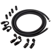 AN8 -8AN Nylon Stahl geflochten O IL Linie + Fitting Schlauchende Adapter NEU