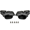 Auspuffblenden Endrohre Eckig Blenden kompatibel für Mercedes W222 W212 E63 S65 AMG