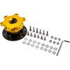 Auto Volant Quick Lock Adapter Hub Snap Off Boss Kit Gelb