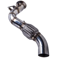 Edelstahl Downpipe 70mm kompatibel für BMW E60 E61 535D E63 E64 635D X3 E83 X5 E70 X6 E71