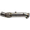 Edelstahl Downpipe 76mm 3 kompatibel für BMW 535i 5er F10 F11 F07 640i 6er F12 F13