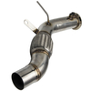 Edelstahl Downpipe 76mm 3 Zoll für BMW 5er F07 F10 F11 525d 530d 535d N57