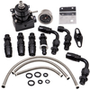 Einstellbares Kraftstoffdruckregler-kit -6an Fitting End Aluminium Set