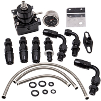 Einstellbares Kraftstoffdruckregler-kit -6an Fitting End Aluminium Set