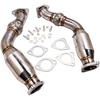 Exhaust Test Pipes Testpipe Set kompatibel für Nissan 350Z 370Z 2007+ VQ35HR VQ37HR