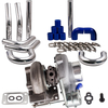 GT28 GT25 GT2871 T25 Flansch Turbolader +Rohrensatz kompatibel für Audi VW 1.8 VR6 kompatibel für Opel 2.0