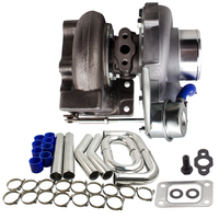 GT2871 GT2860 T25 Flansch Turbolader Wasser-Ölgekühlt 1, 8 - 3, 0L +Rohrensatz