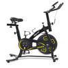 Heimtrainer Hallenrad mit LCD-Konsole Bequemes Sitzkissen für Cardio-Training Verstellbarer Sitz und Lenker