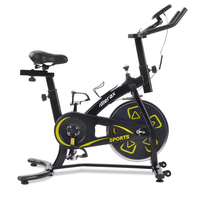 Heimtrainer Hallenrad mit LCD-Konsole Bequemes Sitzkissen für Cardio-Training Verstellbarer Sitz und Lenker