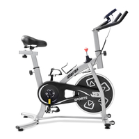 Heimtrainer Hallenrad mit LCD-Konsole Bequemes Sitzkissen für Cardio-Training Verstellbarer Sitz und Lenker