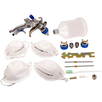 HVLP Sprühpistole 600ml Schwerkraft Fed Hopper Air Paint Spray Gun 1.4 mm Düse