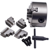 K12-100 100mm 4 Jawed Chuck Self-Centering 4200RPM Spare Jaws Wrench Screws