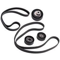 Keilrippenriemen Spannrolle Umlenkrolle Satz kompatibel für BMW 3er E46 5er E39 7er E38