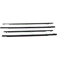 Schwarze Fensterverkleidung Dichtungsstreifen kompatibel für Honda CRV 2007-2011