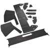 Set Frontwinde Stoßstange Blankes Metall unter kompatibel für Jeep Cherokee XJ 1984-2001