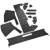 Set Frontwinde Stoßstange Blankes Metall unter kompatibel für Jeep Cherokee XJ 1984-2001