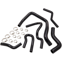 Silikonkühler Kühlerschlauch Kit für Honda Civic EK4 EK9 EG6 B16 schwarz