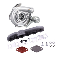 T3 T4 Turbo Auspuffkrümmer Kit kompatibel für Nissan Patrol 4.2L GR TD42 TB42 TB45