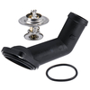 Thermostat Wasserflansch + Dichtung kompatibel für Audi A3 kompatibel für Seat Leon kompatibel für Skoda VW Bora Passat